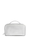 Katie Loxton Patent Crackle Medium Makeup & Wash Bag, Silver