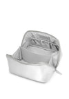 Katie Loxton Patent Crackle Medium Makeup & Wash Bag, Silver