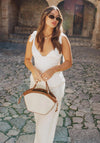 Katie Loxton Florence Mini Canvas Tote Bag, Beige & Cognac