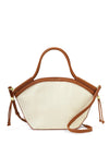 Katie Loxton Florence Mini Canvas Tote Bag, Beige & Cognac