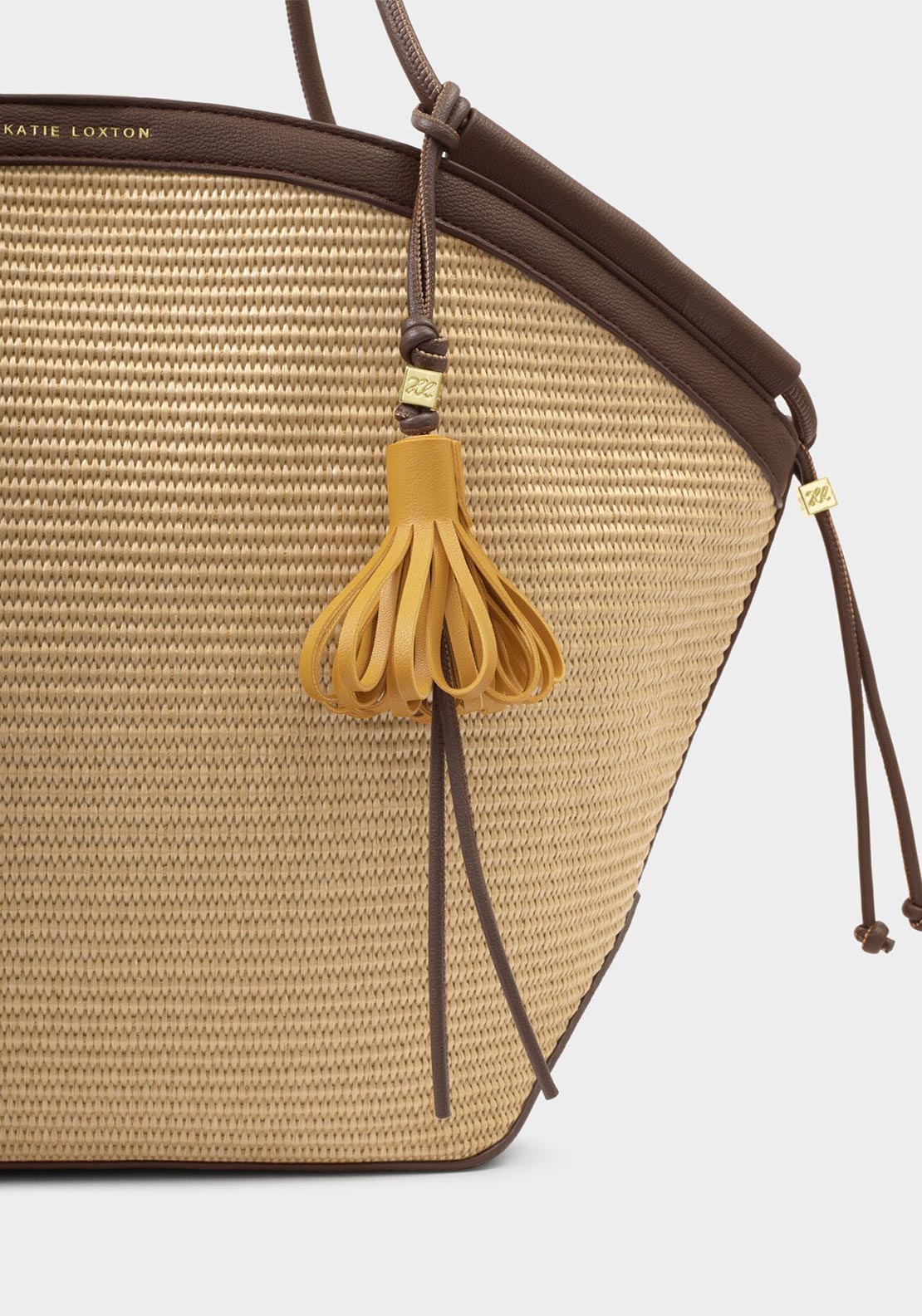 Katie Loxton Florence Tote Bag, Beige & Chocolate