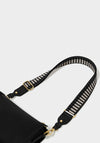 Katie Loxton Geometric Canvas Bag Strap, Khaki Black & Pink