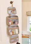 Katie Loxton Hanging Makeup & Wash Bag, Light Taupe