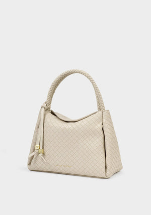 Katie Loxton Nova Woven Texture Grab Bag, Beige