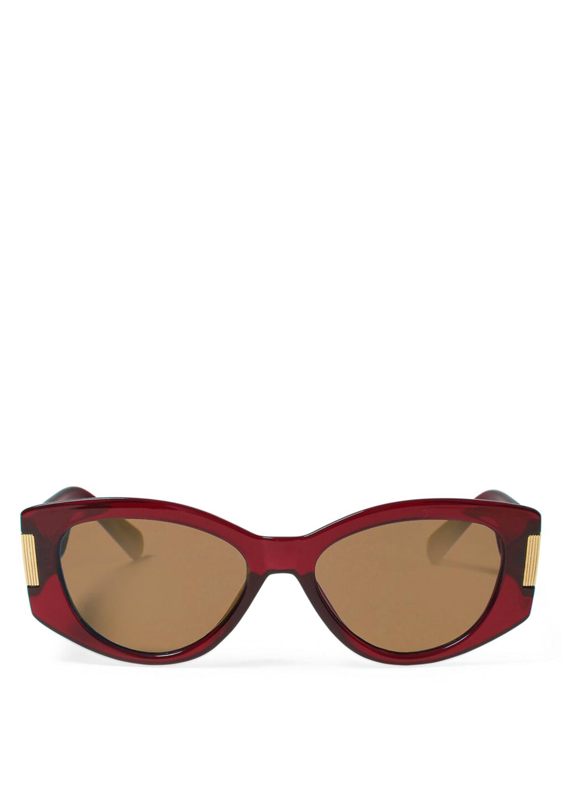 Katie Loxton Rimini Cat Eye Sunglasses, Deep Red