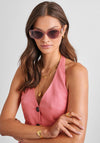 Katie Loxton Rimini Cat Eye Sunglasses, Pink