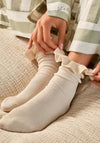 Katie Loxton Ruffle Snug Socks, Light Taupe