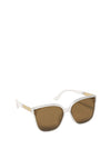 Katie Loxton Savannah Sunglasses, White Marble
