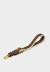 Katie Loxton Stripe Canvas Bag Strap, Chocolate
