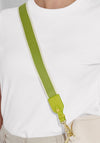 Katie Loxton Stripe Canvas Bag Strap, Lime Green