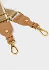 Katie Loxton Stripe Canvas Bag Strap, Tan
