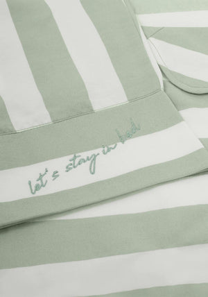 Katie Loxton Stripe Pyjama Set, Green