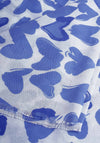 PRINTED SCARF ABSTRACT HEART