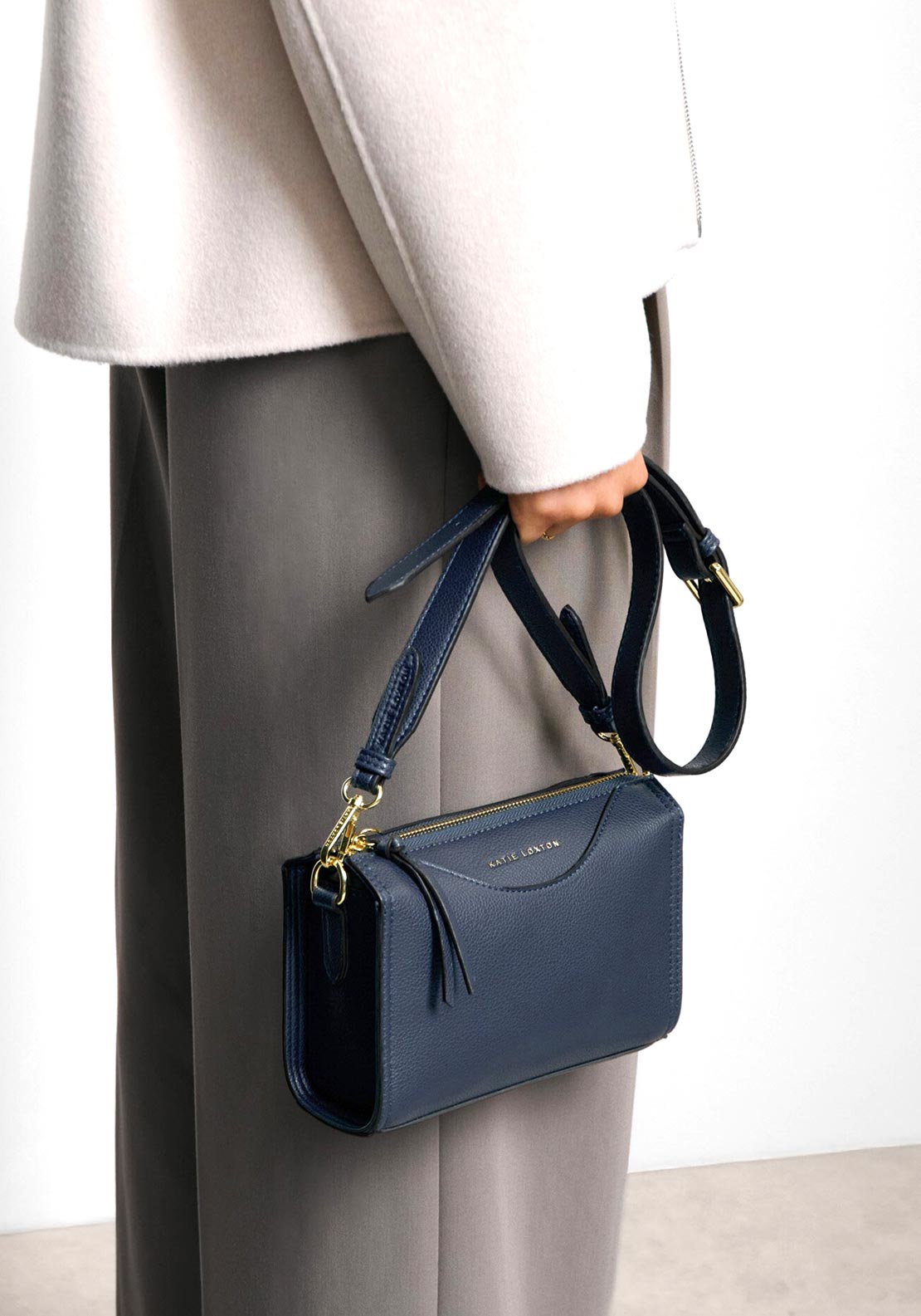 Katie Loxton Alba Mini Crossbody Bag, Navy