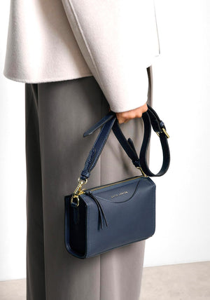 Katie Loxton Alba Mini Crossbody Bag, Navy