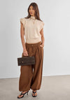 Katie Loxton Alma Suedette Clutch, Chocolate Brown