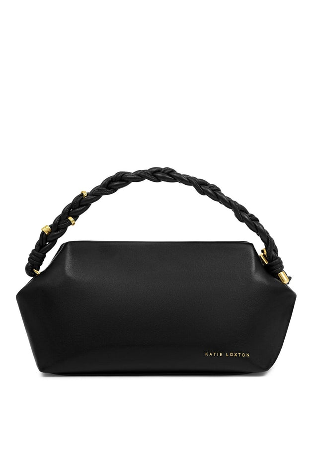 ARDEN BRADED TOP HANDLE BAG  Black