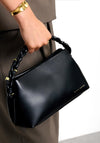 ARDEN BRADED TOP HANDLE BAG  Black