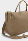 Katie Loxton Ascot Suedette Weekend Bag & Pouch, Taupe