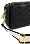 Katie Loxton Avery Raffia Small Crossbody Bag, Black