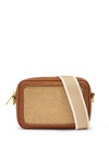 Katie Loxton Avery Raffia Small Crossbody Bag, Warm Tan