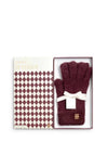 Katie Loxton Boxed Soft Knitted Gloves, Burgundy