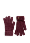 Katie Loxton Boxed Soft Knitted Gloves, Burgundy