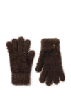 Katie Loxton Boxed Soft Knitted Gloves, Chocolate Brown
