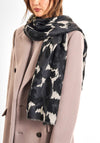 Katie Loxton Brush Stroke Leopard Printed Scarf, Grey
