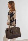 Katie Loxton Charlbury Suedette Cabin Bag, Chocolate Brown