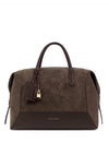 Katie Loxton Charlbury Suedette Cabin Bag, Chocolate Brown