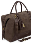 Katie Loxton Charlbury Suedette Cabin Bag, Chocolate Brown