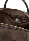 Katie Loxton Charlbury Suedette Cabin Bag, Chocolate Brown