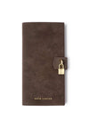 Katie Loxton Charlbury Suedette Travel Wallet, Chocolate Brown