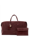 Katie Loxton Charlbury Suedette Weekend Bag, Burgundy