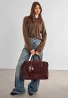 Katie Loxton Charlbury Suedette Cabin Bag, Burgundy