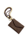 CORD PURSE BITTER CHOCOLATE SUEDETTE