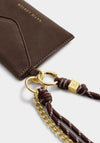 CORD PURSE BITTER CHOCOLATE SUEDETTE