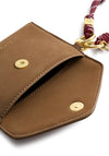 CORD PURSE CARAMEL SUEDETTE