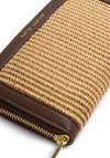 Katie Loxton Florence Large Wallet, Beige & Chocolate