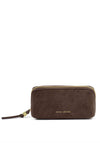 Katie Loxton Fold Out Suedette Mirror Makeup Bag, Brown