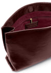 Katie Loxton Freya Patent Crackle Clutch, Burgundy