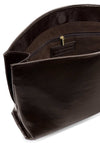 Katie Loxton Freya Patent Crackle Clutch, Chocolate Brown