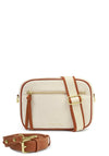 Katie Loxton Hallie Canvas Crossbody Bag, Warm Tan