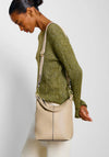 HALLIE SATCHEL BAG LIGHT TAUPE