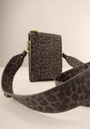 Katie Loxton Avery Slim Leopard Printed Crossbody Bag, Brown