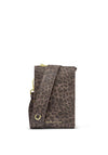 Katie Loxton Avery Slim Leopard Printed Crossbody Bag, Brown