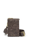 Katie Loxton Avery Slim Leopard Printed Crossbody Bag, Brown