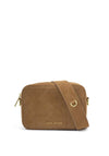 Katie Loxton Avery Quilted Suedette Small Crossbody Bag, Tan