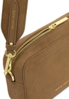 Katie Loxton Avery Quilted Suedette Small Crossbody Bag, Tan